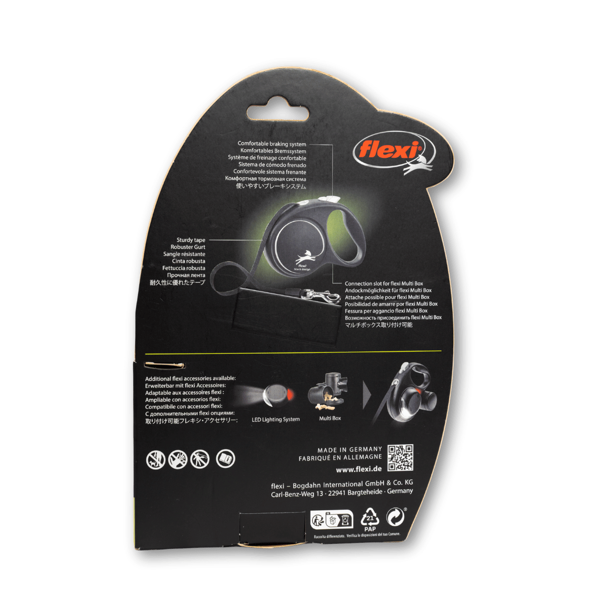 Flexi Black Design Retractable Lead – 5m