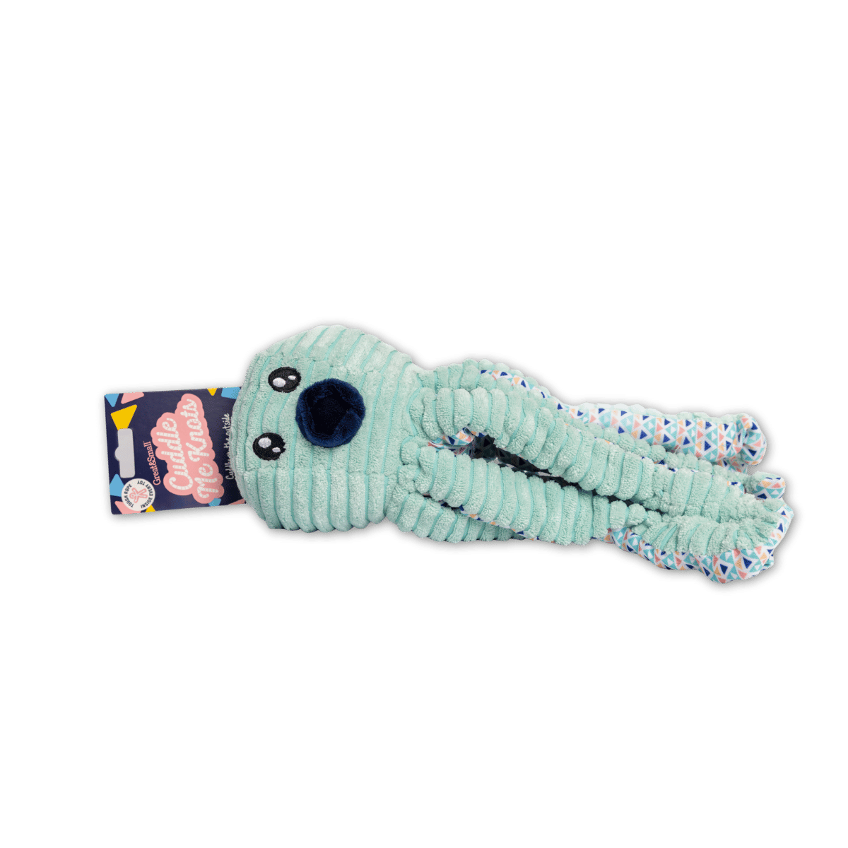 Corduroy Octo-Tug Dog Toy