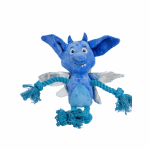 Blue Cornish Pixie Plush and Rope Toy