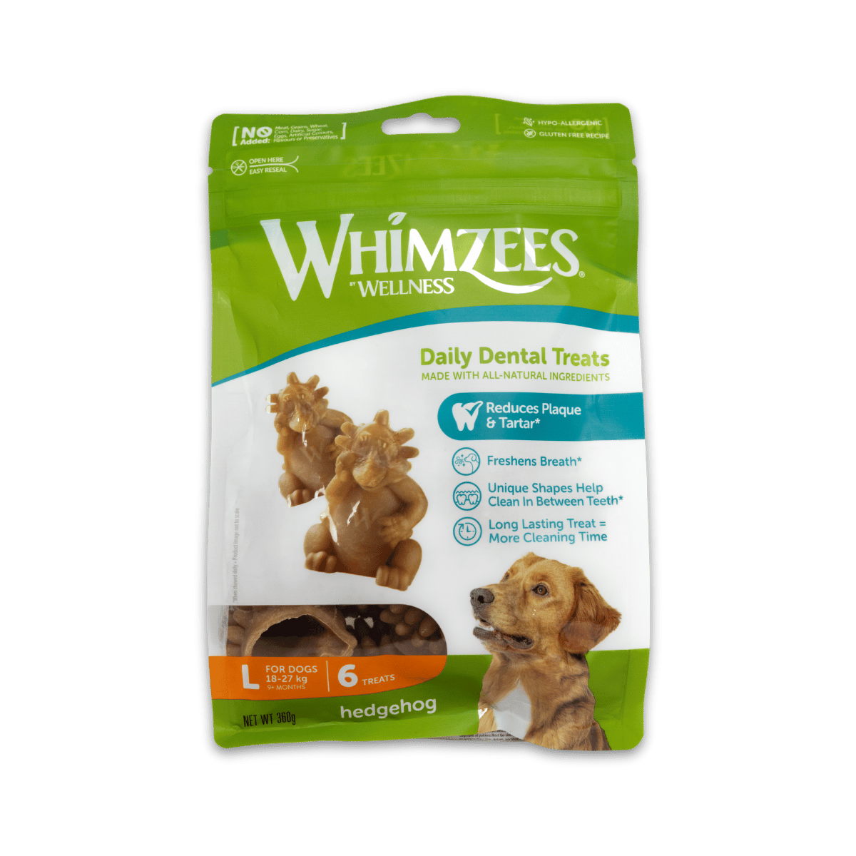 Whimzees Daily Dental Hedgehog Treats